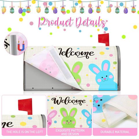 Blosssound colorful dots design brightens mailboxes for festive spring welcome.