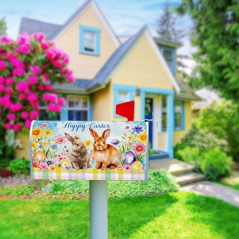 Blosssound Easter mailbox cover installs without tools for quick seasonal updates.