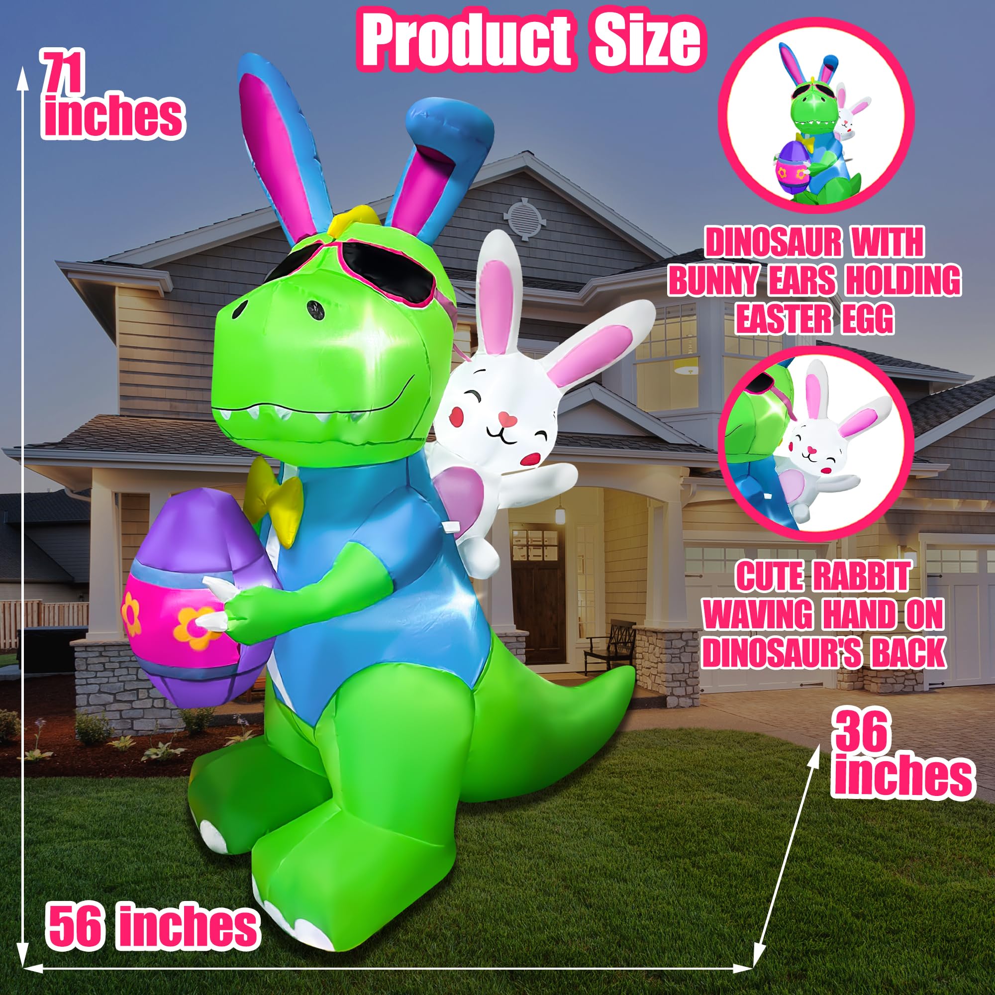 BLOWOUT FUN quick-set inflatable with built-in fan