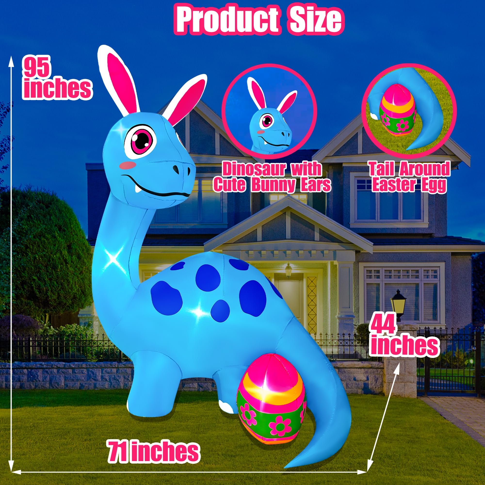 BLOWOUT FUN waterproof polyester keeps the inflatable durable in outdoor weather