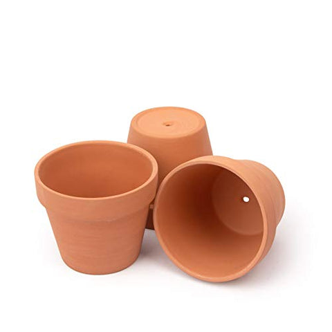 BLQH office desk pot 4-inch terracotta for bright desks.