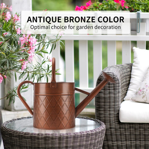 BLstyle copper watering can handle design offers comfortable carrying and precise pouring