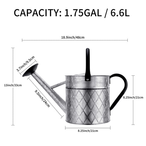 BLstyle round metal handle enables comfortable pouring and control.