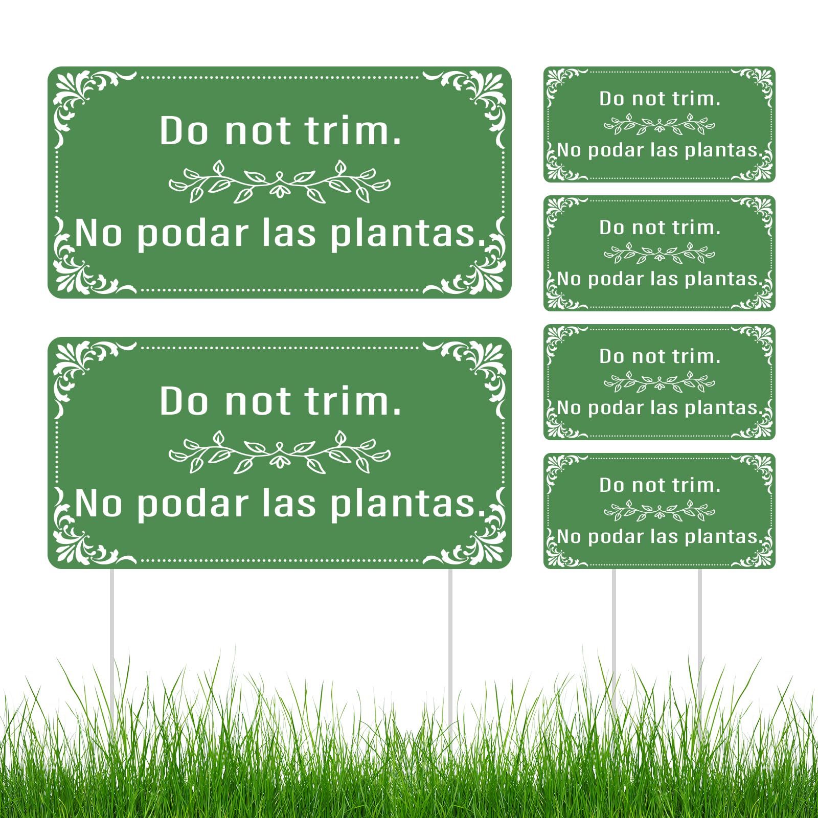 BLSUREFYX Do Not Trim sign, 12.6 by 6.3 inches, durable outdoor use.