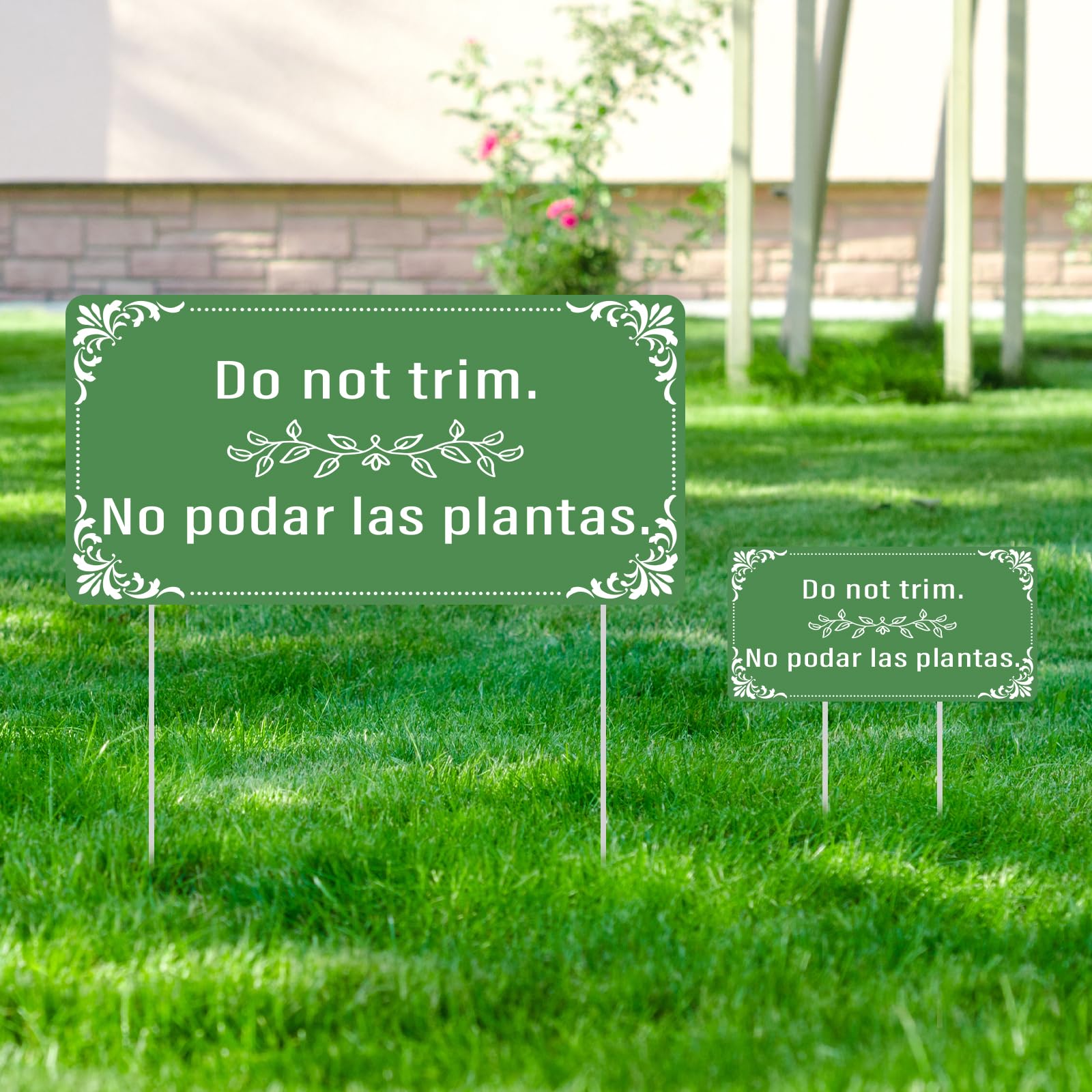 BLSUREFYX Do Not Trim sign, 6.3 by 3.15 inches, compact option.