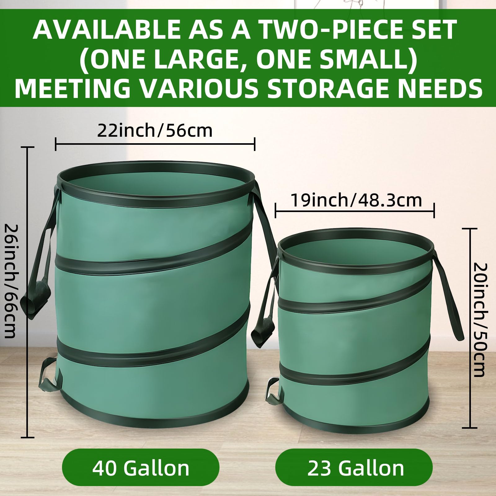 BLTISOG foldable self-standing bag offers easy storage and quick setup.