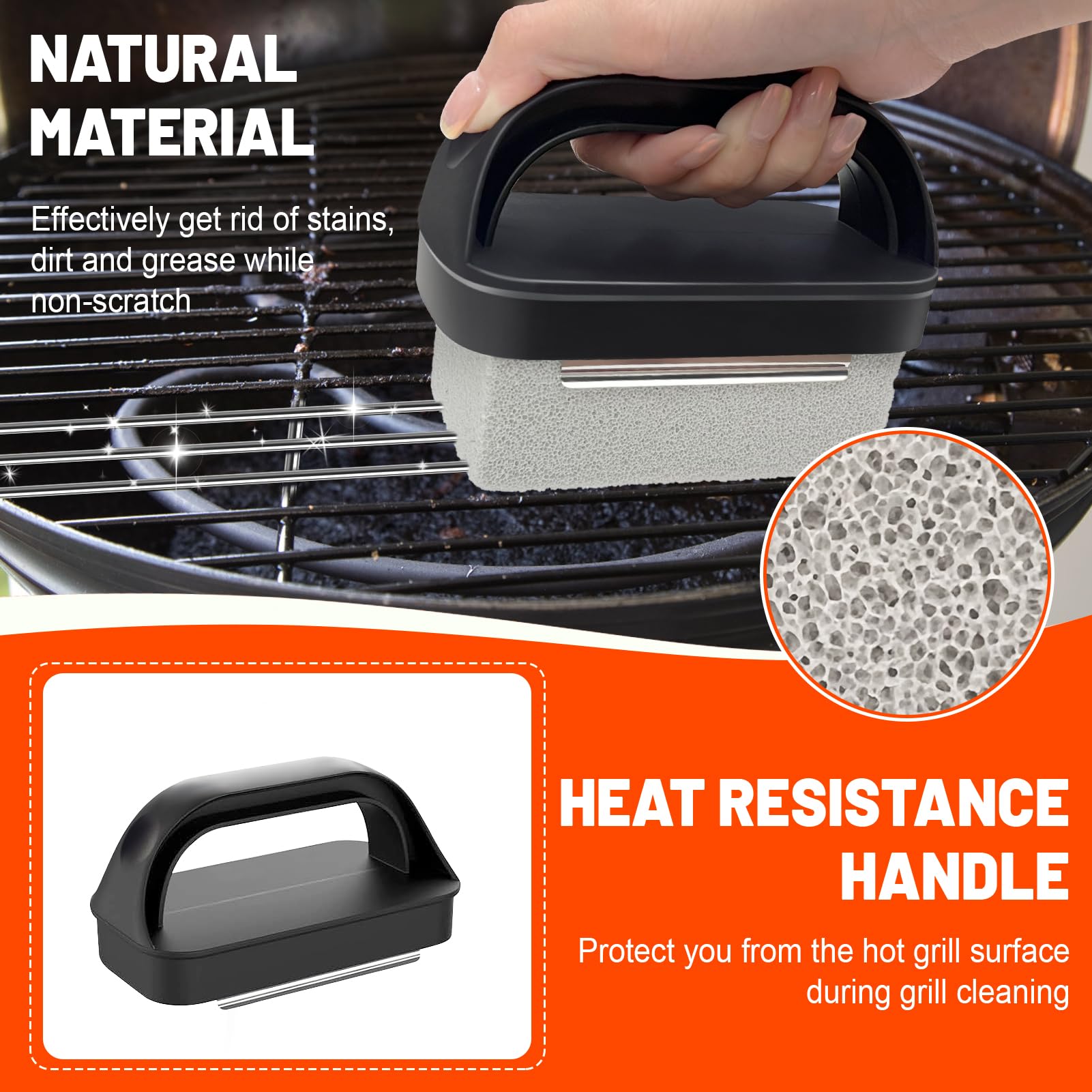 BLTTOPU griddle stone cleans grill surface and stains