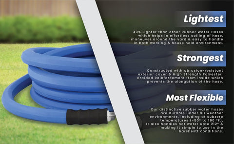 BLUBIRD AG-LITE AL3415 hose with brass GHT fittings, durable water connection.