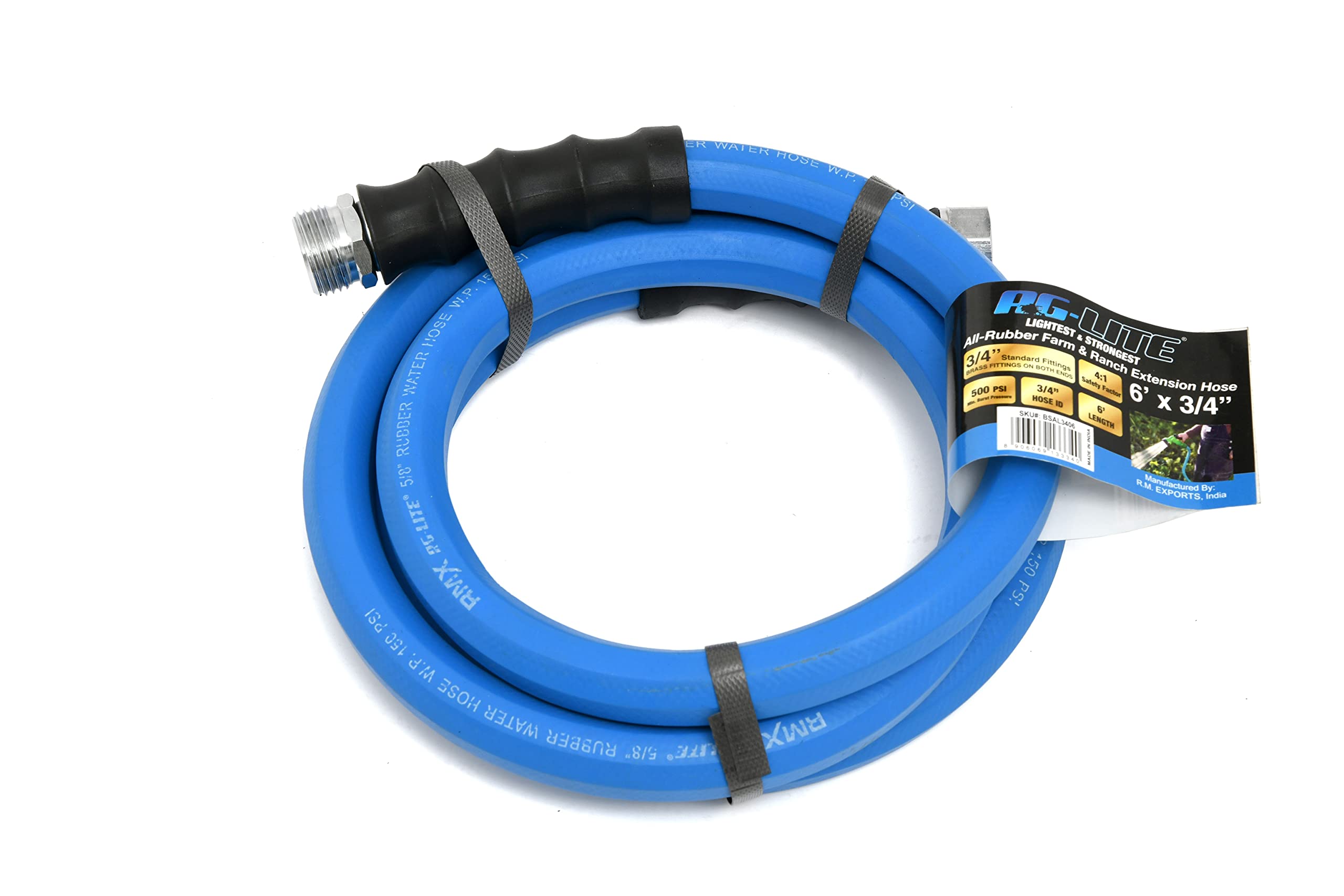 BLUBIRD AG-LITE hose shown folded for easy handling and lightweight rubber performance