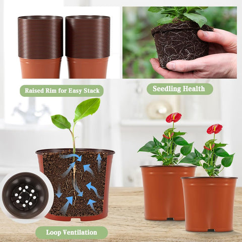 Bluckincle indoor outdoor garden pots for versatile planting