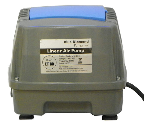 Blue Diamond Enviro ET80 aluminum chassis for durable pond aeration.