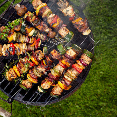 Blue Donuts food-grade stainless steel skewers ensure reliable grilling performance