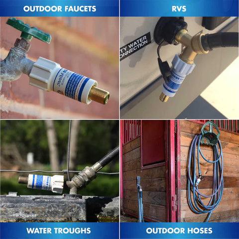 Blue Penguin Freeze Miser installation in progress shows quick hand-tighten setup