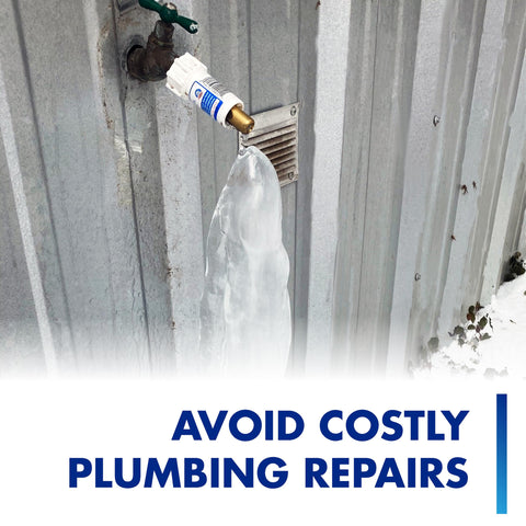 Blue Penguin Freeze Miser being hand-tightened for quick, tool-free installation.