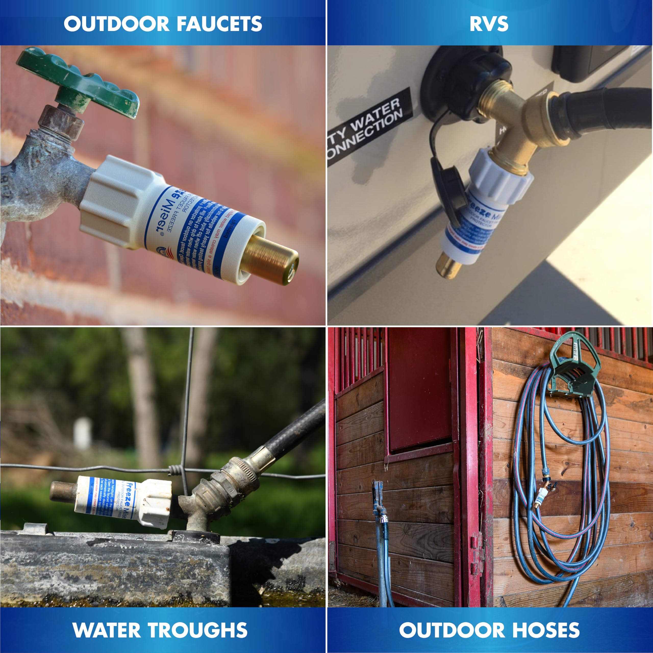 Blue Penguin Freeze Miser three-pack provides multiple faucet protections.
