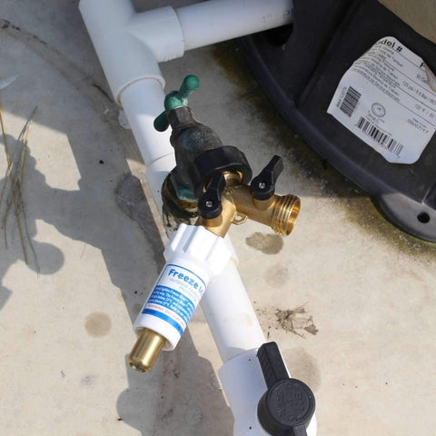 Blue Penguin two-way Y valve assembly enables easy access without shutting the main supply.