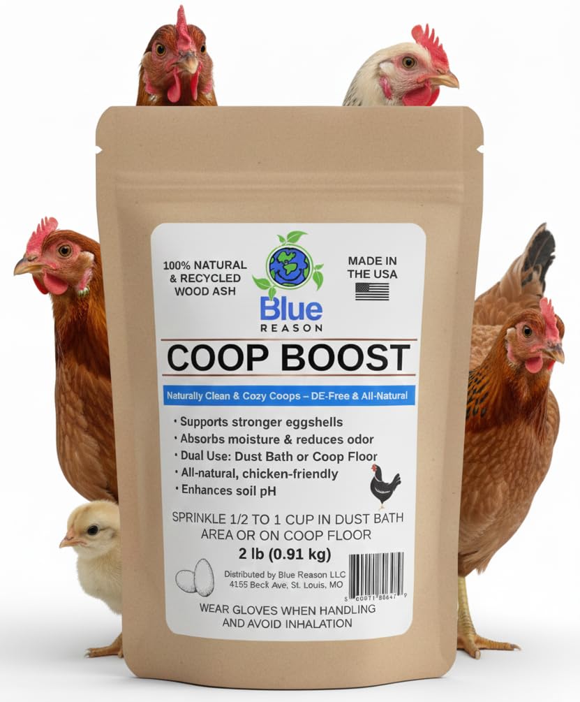 Blue Reason Coop Boost 2lb bag for fresh coop bedding and odor control.