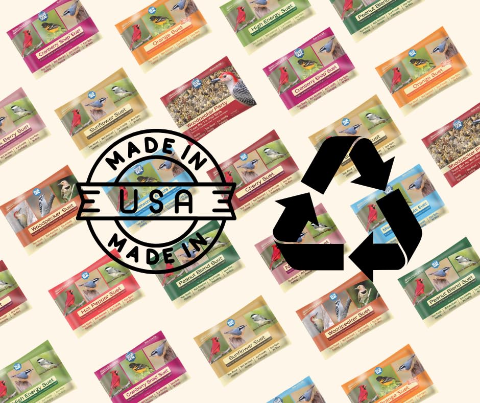 Blue Seal made in the USA suet cake for sustainable backyard feeding