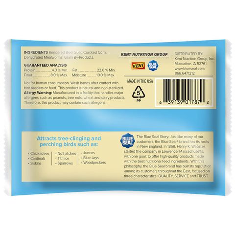 Blue Seal Mealworm Medley close-up emphasizes easy-open wrapper and clean handling.