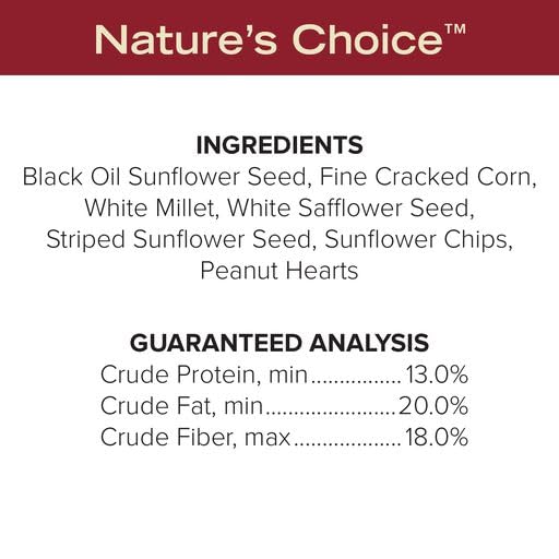 Blue Seal Nature's Choice at feeders attracts chickadees and titmice