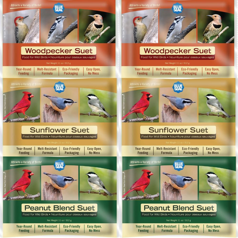 Blue Seal Nut Feast suet cake packaging, ready for backyard birds.