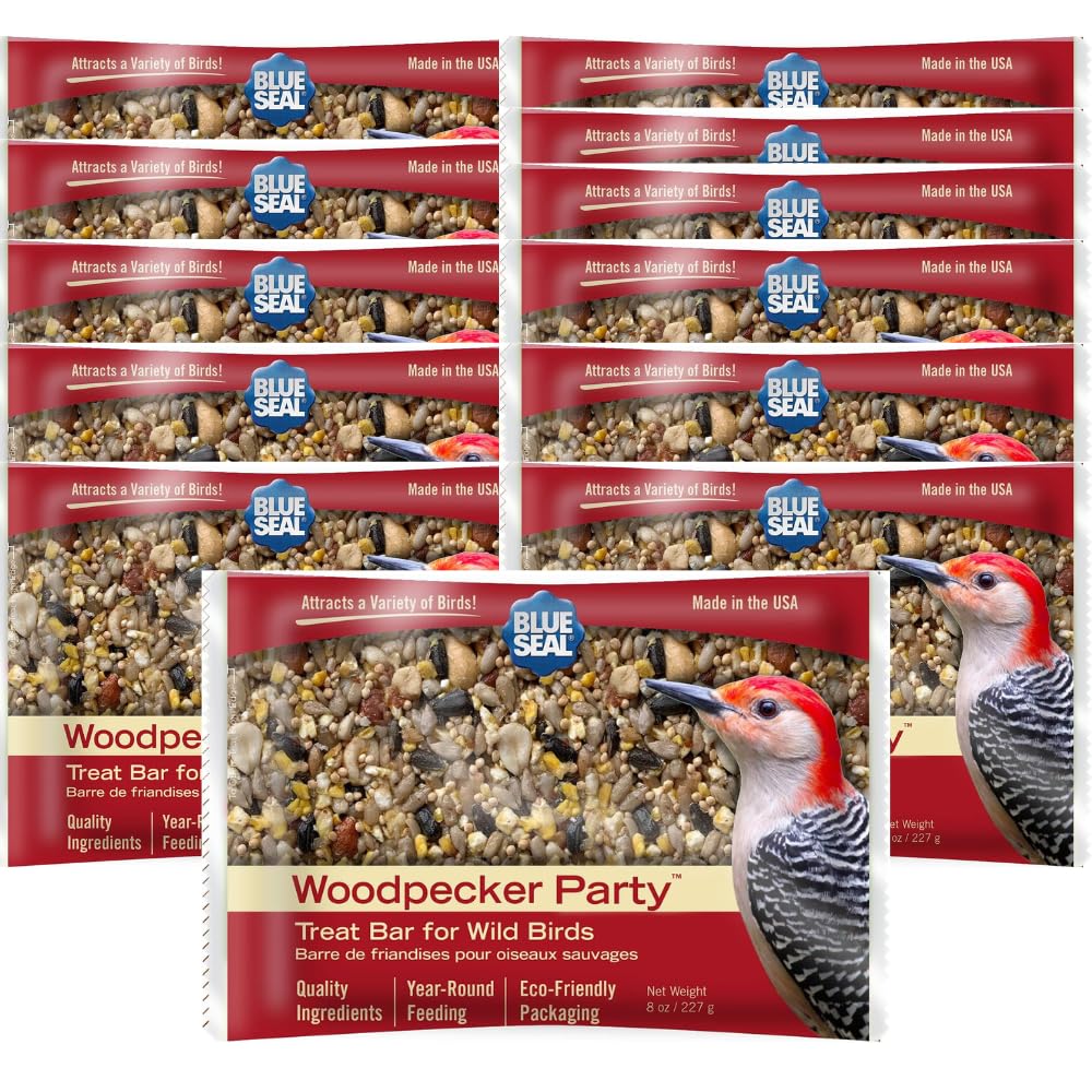 Blue Seal Woodpecker Suet Bars in packaging, ready for year-round feeding