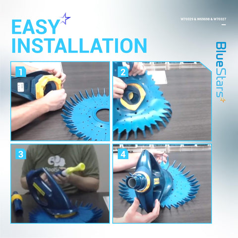 BlueStars W70327 foot pad provides a stable base for consistent cleaning