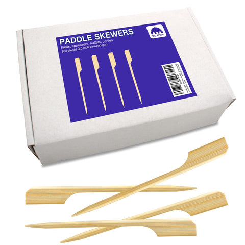 Blue Top bamboo paddle picks offer strong, splinter-free performance