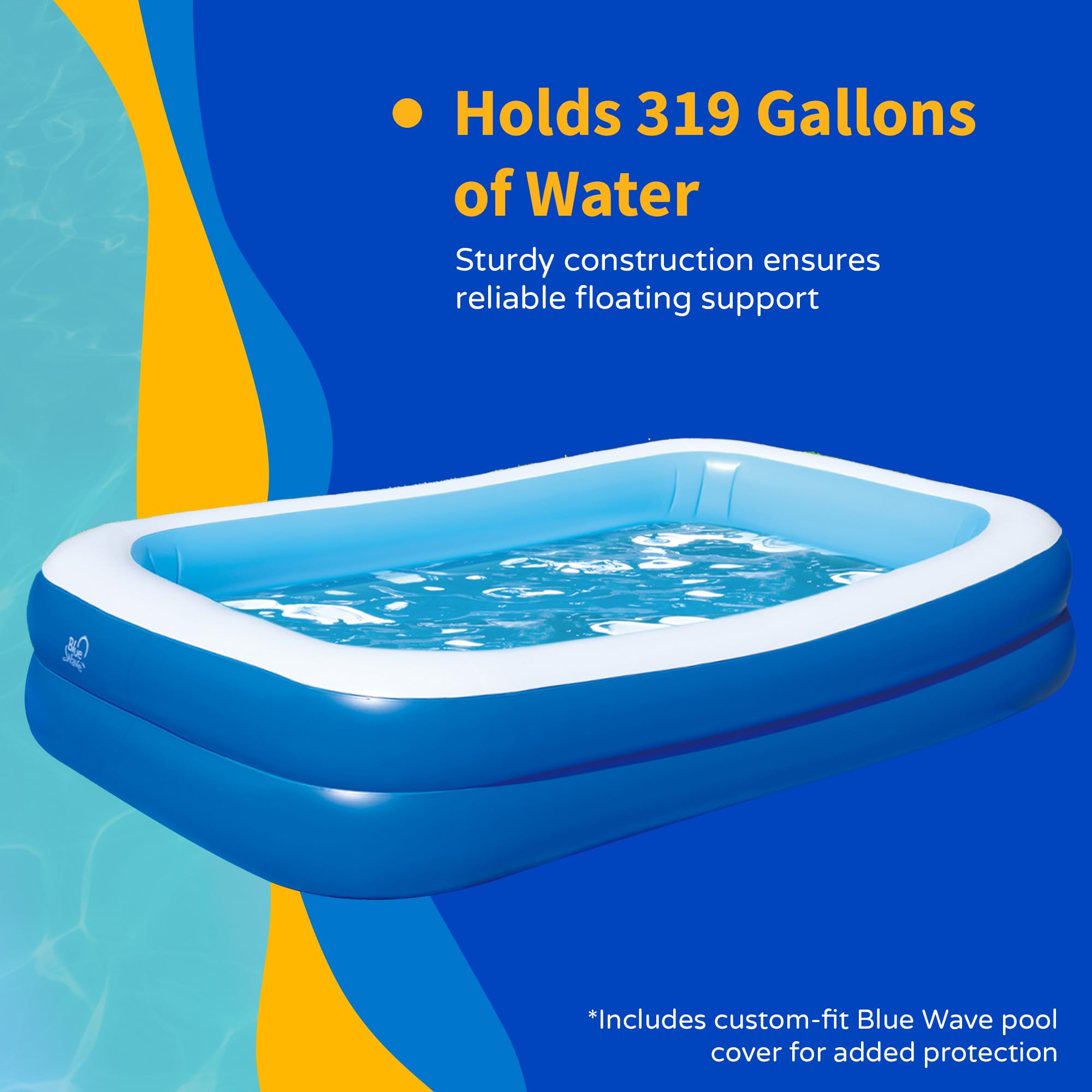 Blue Wave two-tier valve system makes inflation and deflation fast and simple.