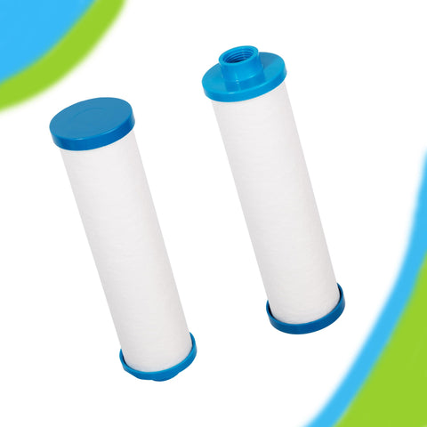 Disposable filter emphasizes periodic replacement for clearer water.