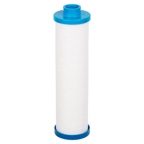 Blueflo hot tub filter with hose connection for simple pre-filtration.