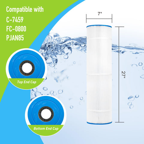BLUEFLO replacement cartridge for Unicel C7459 improves debris capture and flow