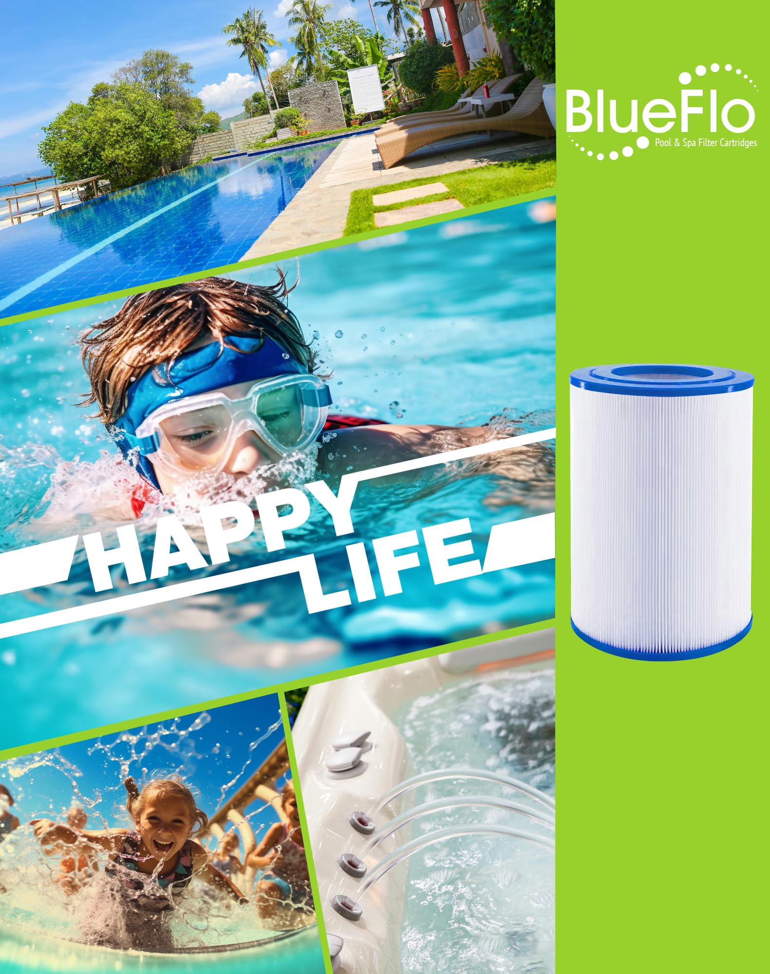 BLUEFLO PDM28 high-density polyester fibers offer longer filter life.
