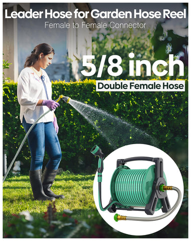 BlueGarden all-weather, UV-resistant hose ready for year-round outdoor use.
