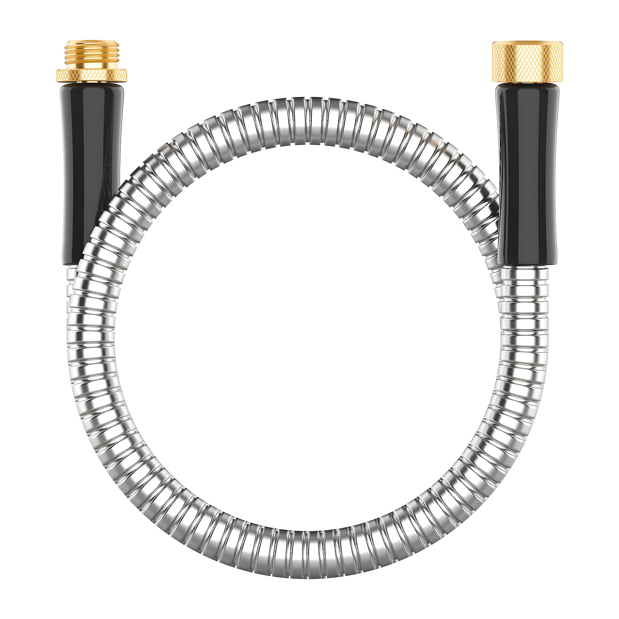 BlueGarden short metal garden hose 3 ft connector, compact for tight spaces.