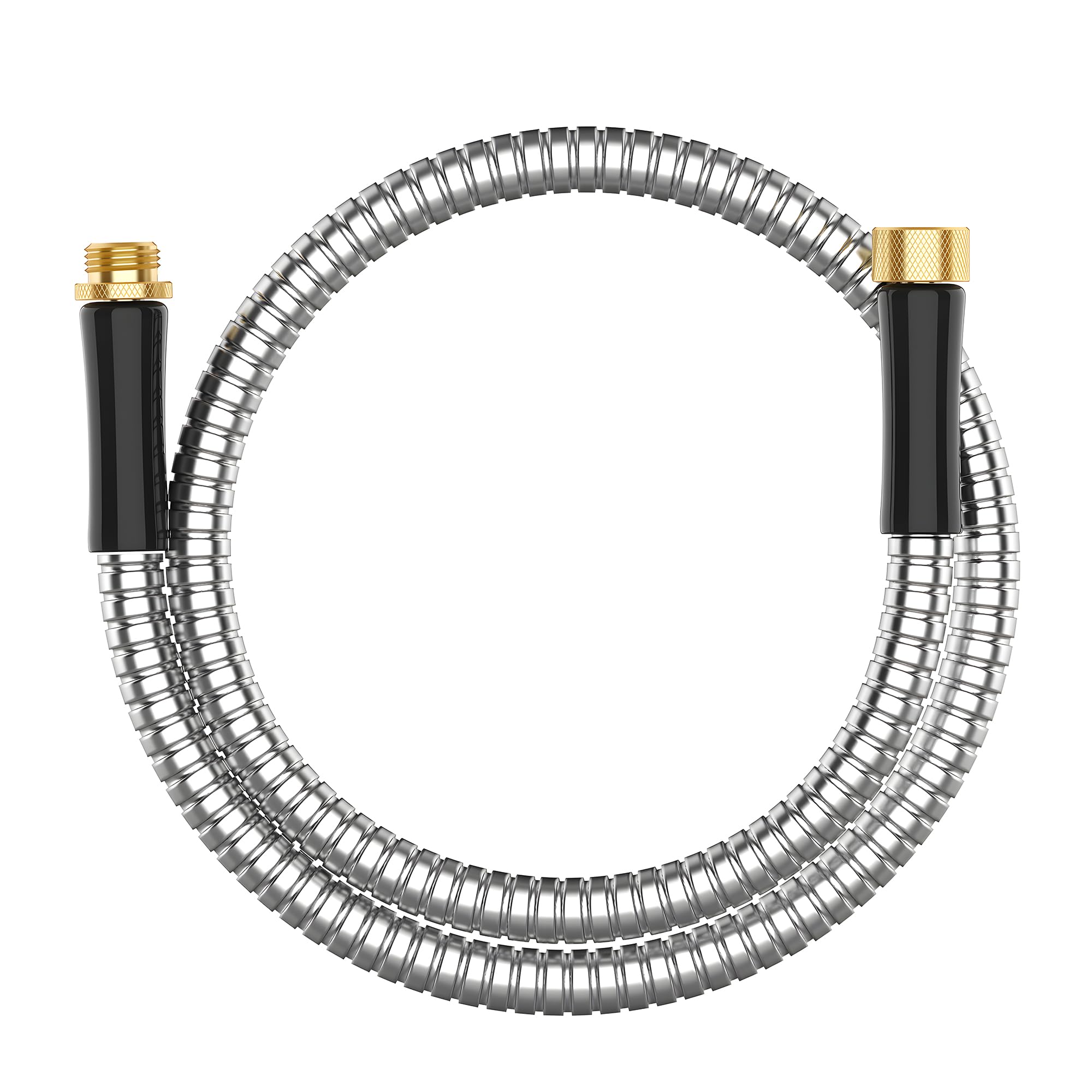 BlueGarden 5ft metal hose connector for tight spaces and easy reach
