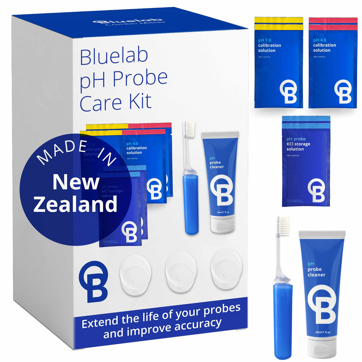 Bluelab CAREKITPH box with pH probe care kit for hydroponics