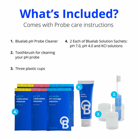 Cleaning toothbrush for thorough pH probe cleaning