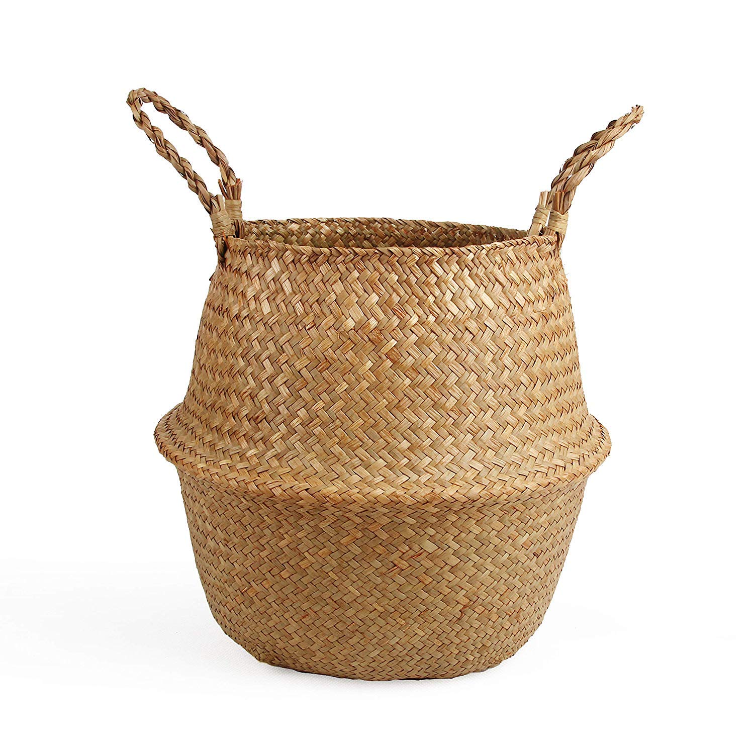 BlueMake Seagrass Belly Basket for versatile storage and décor.