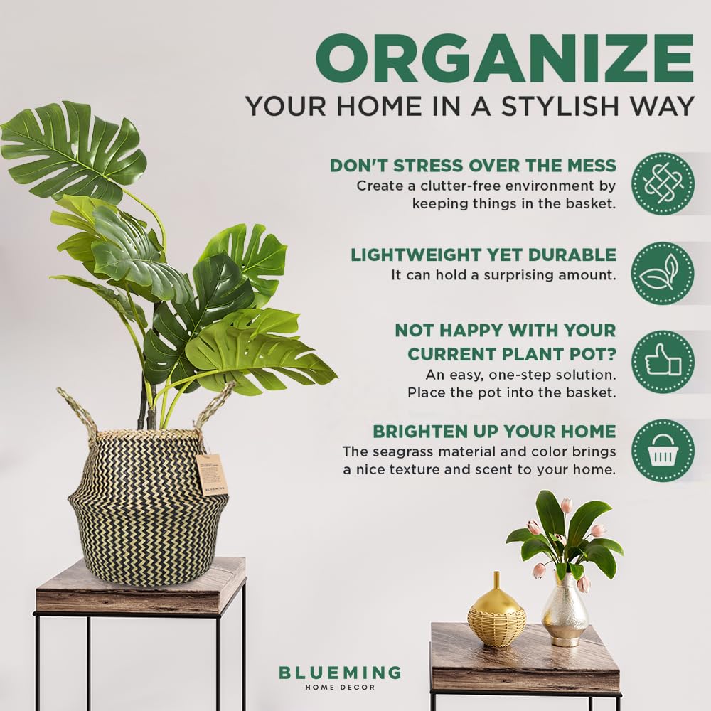 Blueming Home large planter opening fits 10-inch pots (opening about 10.5 inches).