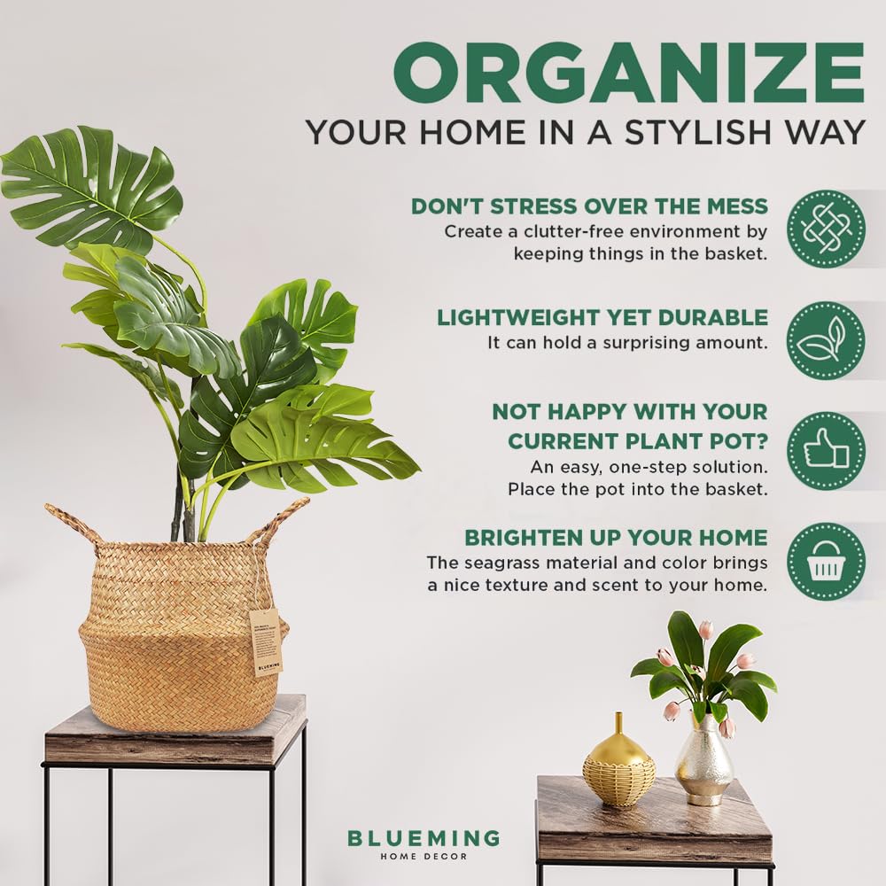 Blueming Home Decor foldable storage helps tuck away when not in use.