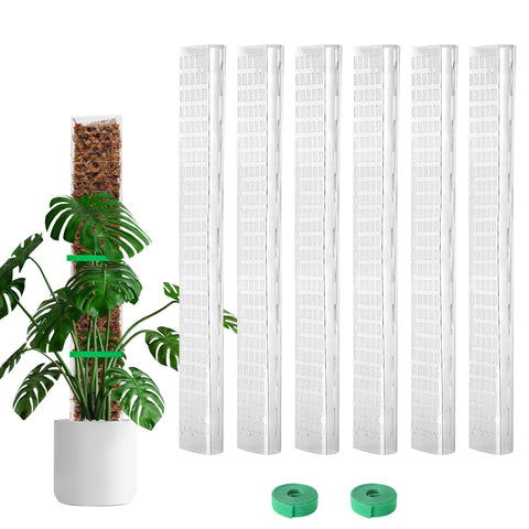 Bluepro 24-inch moss pole supports Monstera growth for vertical, healthier leaves.
