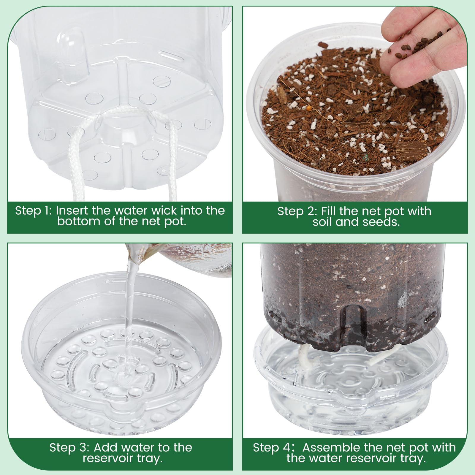 Bluepro clear nursery pot shows drainage features for better airflow