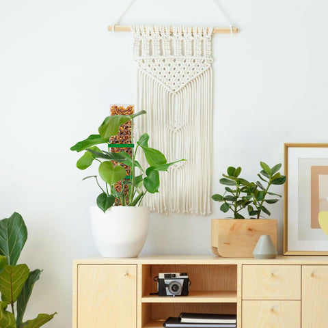 Bluepro easy-install moss pole supports climbing indoor plants efficiently.