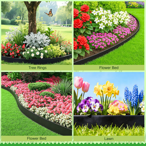 Bluepro edging doubles as a paver edge for patios and walkways.
