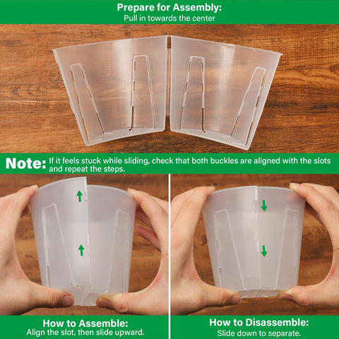 Bluepro side-open orchid pot 5inch multiple drainage holes improve airflow.