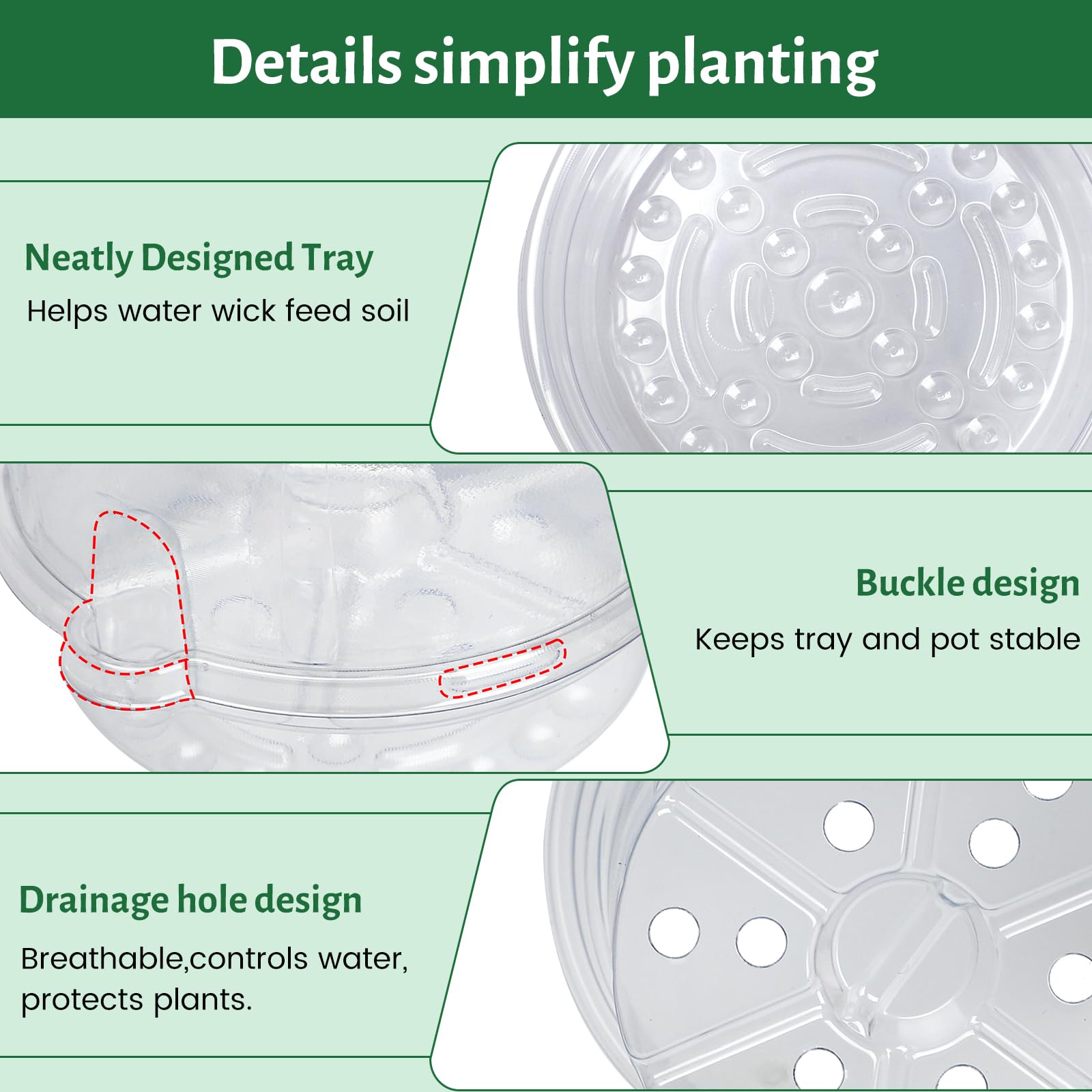 Bluepro soft-walled design aids gentle transplanting of seedlings.
