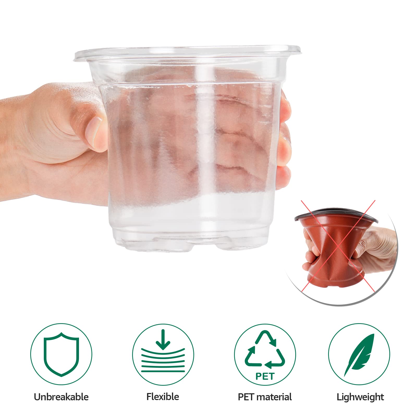 Bluepro vegetable-propagation nursery pot ideal for starting vegetables and developing roots.