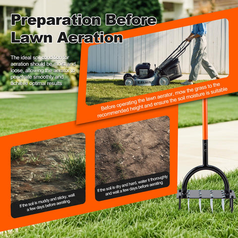 Bluesea aerator is easy to assemble with pre installed spikes.