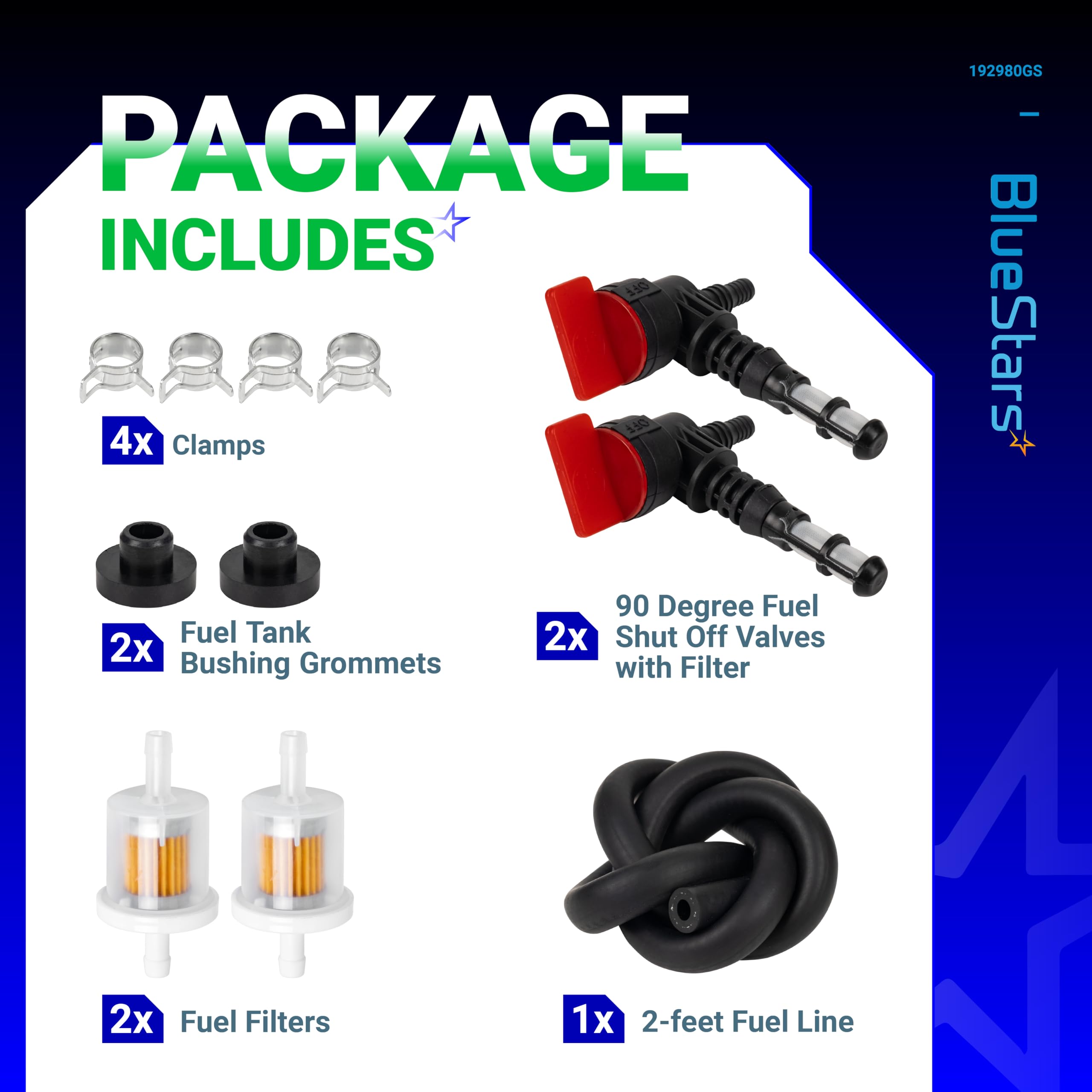 BlueStars 192980GS fuel tank bushing grommet for secure fit and reduced leaks.